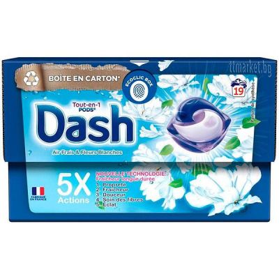 Капсули за пране Dash Pods All in 1 fresh, 30 бр. - универсал